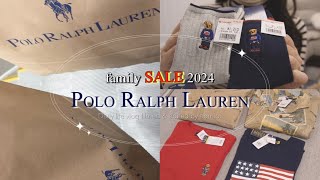 HAUL 3回目のラルフローレン🐴ファミリーセール💸定価の総額12万越えが◯万円に！最大60 offポロベア🐻購入品紹介 [upl. by Nyliac803]