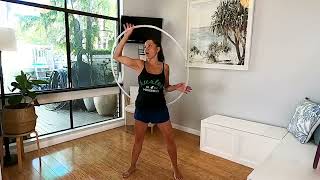 Beginner Hula Hoop Dance Combo  Hula Hooping for Beginners [upl. by Kareem]