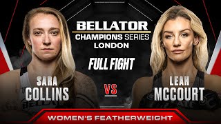 Sara Collins vs Leah McCourt  Bellator London [upl. by Atteuqcaj]