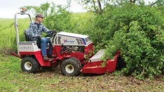 Clearing Thick Brush and Giant Thorn Bushes with Ventrac [upl. by Glendon]