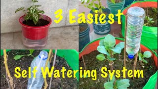 3 Easiest Self Watering System For Your Plants [upl. by Yorgo]