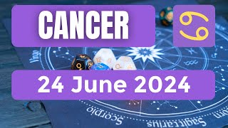 Cancer horoscope  Cancer Horoscope for Today 24 June 2024 [upl. by Bilow272]