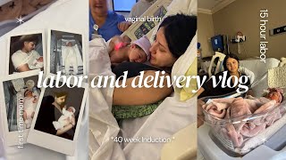 my labor and delivery🩷🎀 INDUCTION as a first time mom [upl. by Ardenia291]