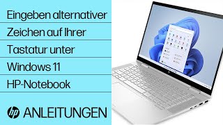 So geben Sie Sonderzeichen auf Ihrer Tastatur unter Windows 11 ein  HPNotebooks  HP Support [upl. by Ilocin]