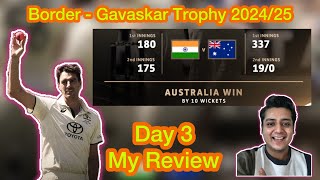 Australia Clinch 2nd Test by 10 Wickets 🏆  Day 3 Highlights  BorderGavaskar Trophy 202425 [upl. by Pearlstein]