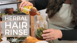 Herbal Apple Cider Vinegar Hair Rinse for Healthy Hair [upl. by Gutow422]