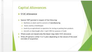 Study Unit 3 Capital Allowances and Recoupments [upl. by Eiten890]