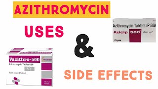 Azithromycin 500 mg  Azro 500 mg  Aziwin 500 mg  Uses Side effects Doses in details medical [upl. by Arrol]