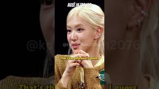 Rosé loves Spicy food 🥵🔥🔥kpop rosé rose hot100 blackpink interview latest spicyfood [upl. by Olocin]