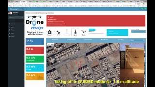 Demo3 Dronemap Planner Mission Control of MAVLink Drone Through the Internet [upl. by Milton]