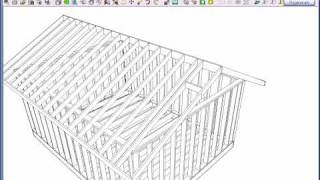 softplan intermediate roof framing blocking [upl. by Galliett]