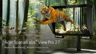 Acer SpatialLabs View Pro 27 Stereoscopic 3D Monitor  Acer [upl. by Bianchi]