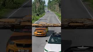 Car vs Log Trap beamngdrive shorts [upl. by Fridlund96]