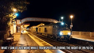 What I saw while at Aviemore while trainspotting during the night of 091024 [upl. by Nylle]