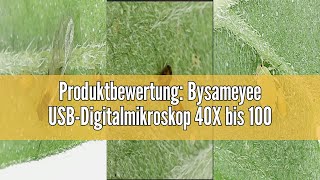 Produktbewertung Bysameyee USBDigitalmikroskop 40X bis 1000X 8 LEDVergrößerungsEndoskopkamera m [upl. by Papst]