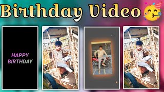 New Style Birthday Video Editing in Alight Motion Kannada BGM Video Happy Birthday Editing [upl. by Mercuri]