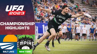 UFA Championship Salt Lake Shred vs New York Empire  FULL GAME HIGHLIGHTS  August 26 2023 [upl. by Donald]