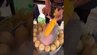 Yellow Corn Cutting Skill Fruits Cutting Skill [upl. by Nea]