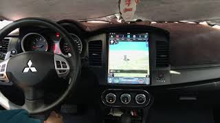 Mitsubishi Lancer 2008 – 18 Android Full Touch Tesla Style 121 [upl. by Nolubez]