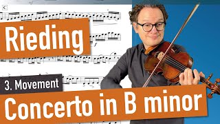 Rieding Concerto Op 35 in Bminor 3 Movement Violin Sheet Music Piano Accompaniment var Tempi [upl. by Hercule847]