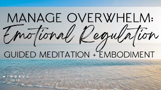 Managing Overwhelm Emotional Regulation Guided Meditation  Embodiment [upl. by Alit]