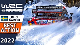 WRC Rally Action from WRC Rally Sweden 2022  Rally Crashes Mistakes Lucky Moments and Best Action [upl. by Freeborn]