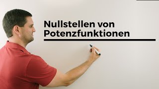 Nullstellen von Potenzfunktionen  Mathe by Daniel Jung [upl. by Arres]