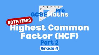 Highest Common Factor HCF  GCSE Maths Pro [upl. by Ennovyahs206]