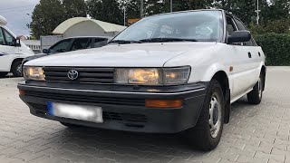 1992 Toyota Corolla CE90 18D first start of the year [upl. by Argela5]