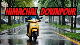 Himachal Downpour Jammu to Dharamkot Himachal on Scooty 6 dharamkot motovlog jammu himachal [upl. by Odlanyar]