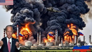 Todays great tragedy Russias largest oil refinery destroyed by US hypersonic missile [upl. by Annoik850]