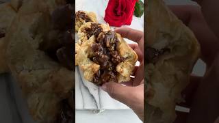 Make these Puff Pastry Pecan Pies for friendsgiving thanksgiving [upl. by Namyaw]