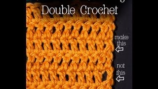 How to Crochet Chainless Starting Double Crochet [upl. by Assilak]