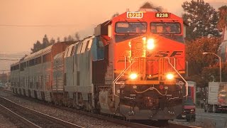 RARE BNSF GEVO leading Amtraks Southwest Chief  OTHERS  July 2nd 2014 [upl. by Esdras789]