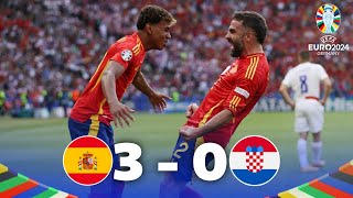 ESPAÑA APLASTA A CROACIA  ESPAÑA 3 CROACIA 0 [upl. by Derzon914]