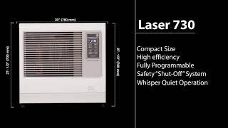 Toyotomi Toyostove Laser 730 15Second Spot  HighEfficiency Heating [upl. by Yllime]