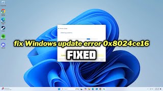 FIXED Windows update error 0x8024ce16 [upl. by Fitts308]