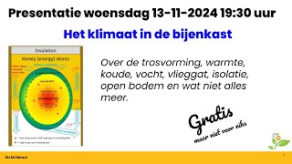 Het klimaat in de bijenkast [upl. by Rodina]