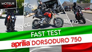 L’Aprilia Dorsoduro 750 si nulle que ça  Fast Test 1  Moteur Cycle [upl. by Rehpotsirhc469]