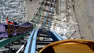 Twisted Colossus Front Seat POV 2023 FULL HD Six Flags Magic Mountain [upl. by Rus]