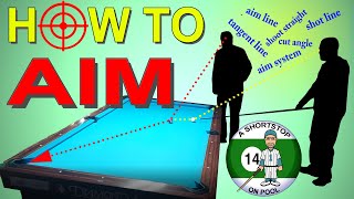 How to Aim Pool Shots Billiard Training Intellectual Tutorial [upl. by Krispin381]