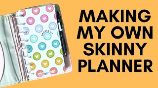 MAKING MY 2023 ON THE GO PLANNER  DIY SKINNY TRAVELLERS NOTEBOOK DISC PLANNER [upl. by Yuhas]