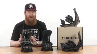 Burton Malavita vs Burton Genisis Snowboard Bindings 2016ReviewTheHousecom [upl. by Hcirdeirf]