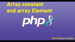 What is array constant define and call array element in PHP [upl. by Latricia]