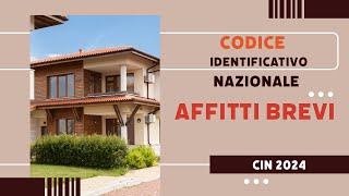 CIN AFFITTI BREVI come ottenere il CODICE identificativo nazionale [upl. by Nimoynib249]