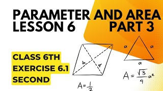 Class 6th lesson 6 perimeter and area part 3 [upl. by Luapnaes432]