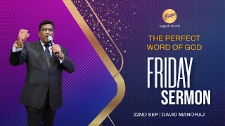 BAGEC  22 September 2023  The Perfect Word Of God  Part 1  Sermon by David Manoraj [upl. by Rycca]