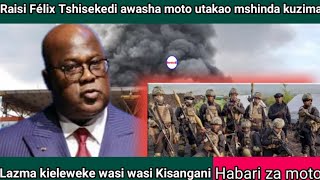 Kisangani  raisi Félix Antoine Tshisekedi awasha moto [upl. by Laekim946]