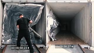 SureTemp Container Liner Install Hook amp Rope vs Pole [upl. by Krongold]