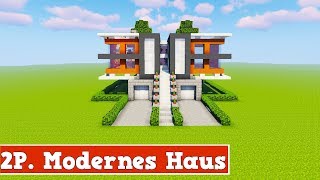 Wie baut man ein 2 Spieler Modernes Haus in Minecraft  Minecraft 2 Spieler Modernes Haus Bauen [upl. by Sillyrama]